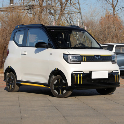 Mini Carros Elétricos Econômicos Wuling Hongguang Mini EV Farol LED 200km 300km