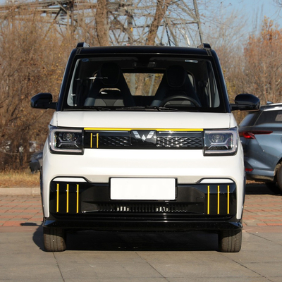 Mini Carros Elétricos Econômicos Wuling Hongguang Mini EV Farol LED 200km 300km