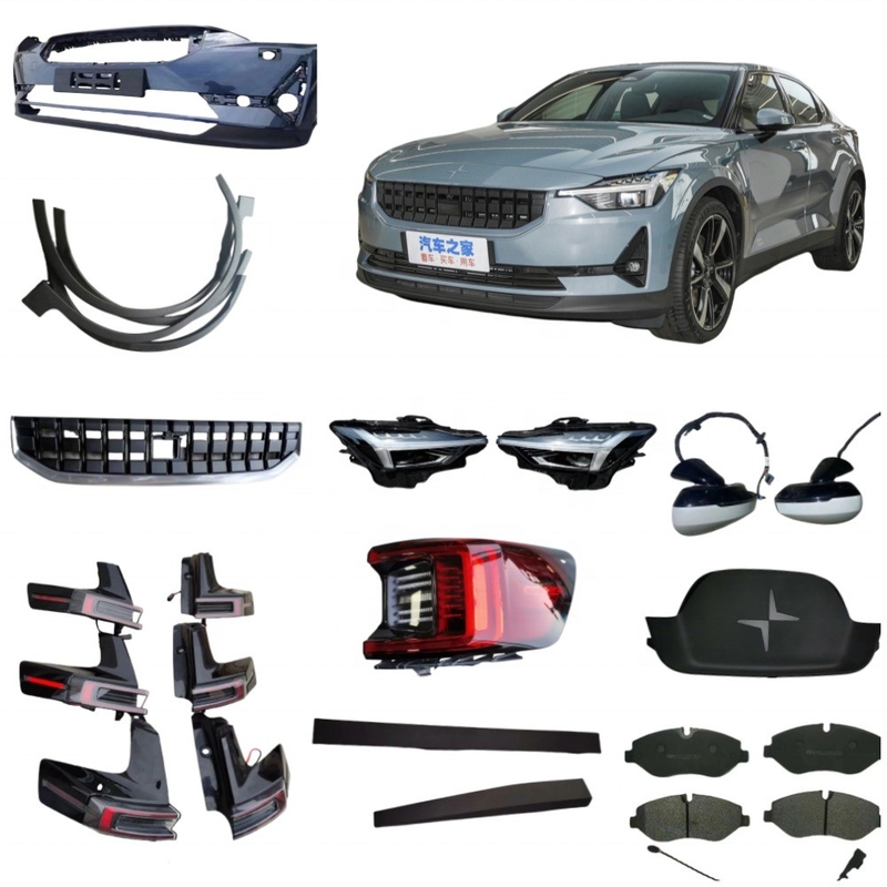 POLESTAR 2 Rodas de automóvel Faróis de cauda Faróis de para-choque Capô de para-choque Chapas de travão Peças sobressalentes originais de automóveis