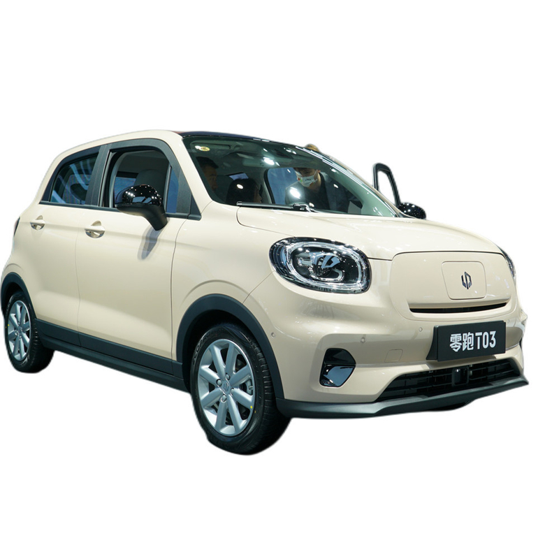 Câmera traseira e direção esquerda Leapmotor T03 4 lugares Pequeno carro elétrico elétrico para adultos
