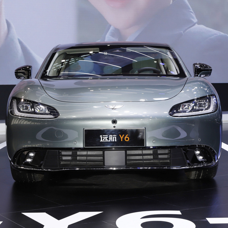 Carro elétrico puro Yuanhang Y6 2023 de alta velocidade com 1020 km de autonomia e 205 km/h de velocidade máxima